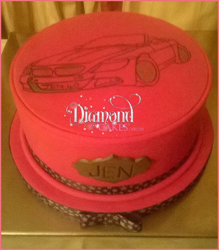 40th Car Birthday Cake