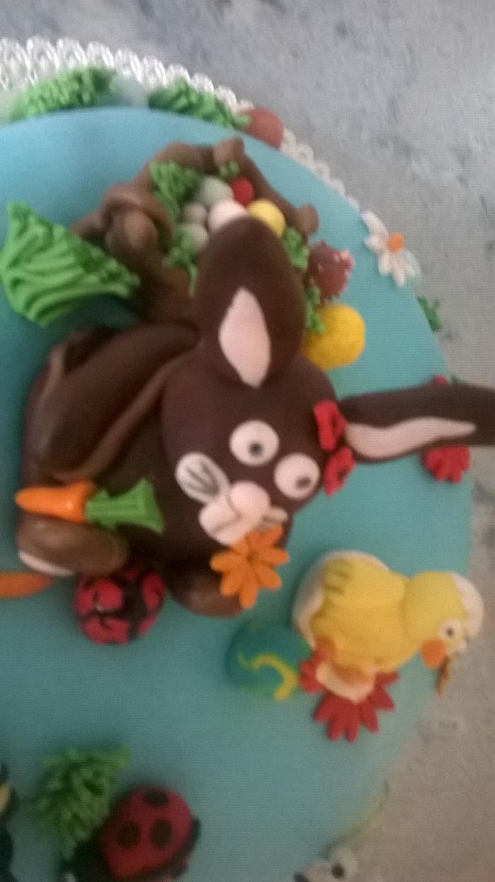 Easter rabbit cake 