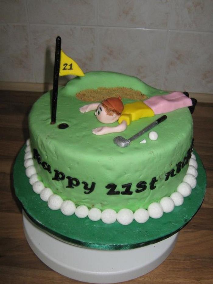 golfing cake