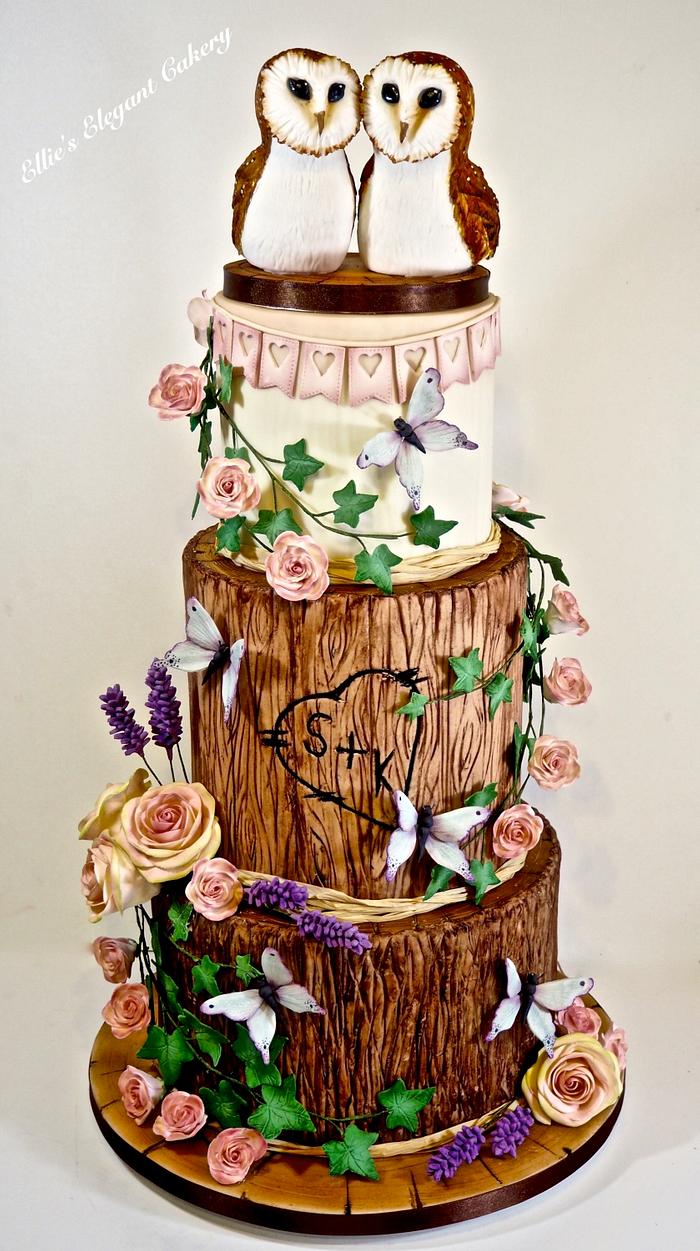 One more Owl wedding cake :)