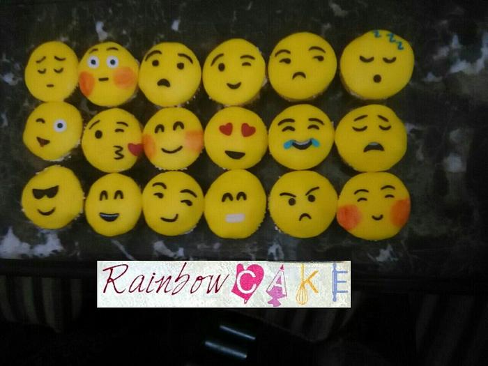 emotions cupcakes #fondantcupcakes