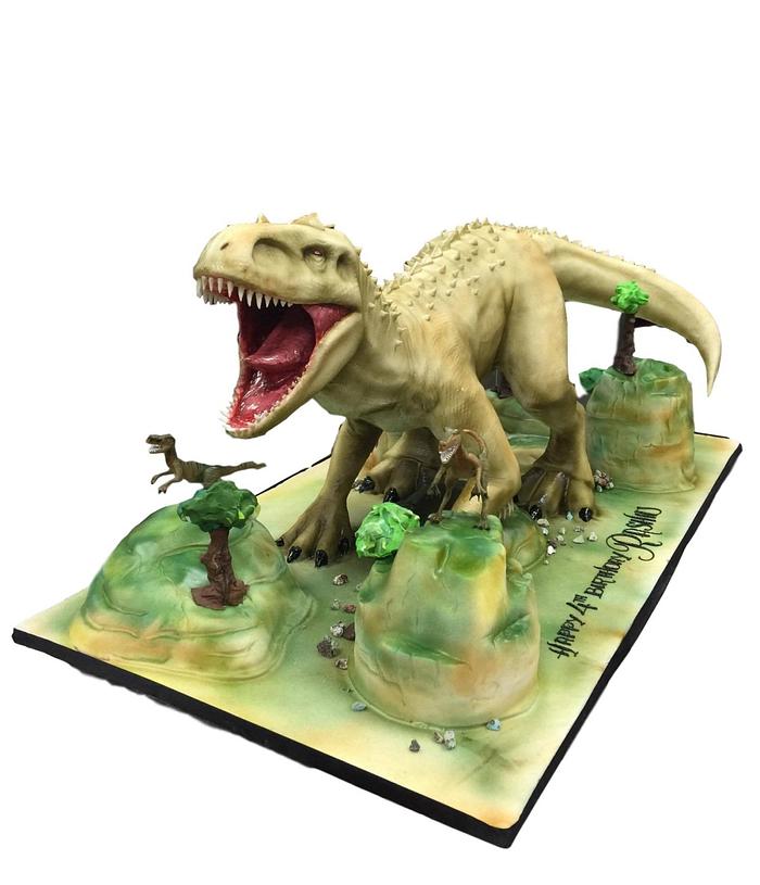 3D Dinosaur cake