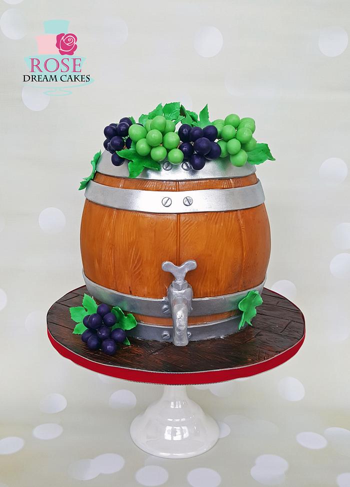 Wine Barrel Cake