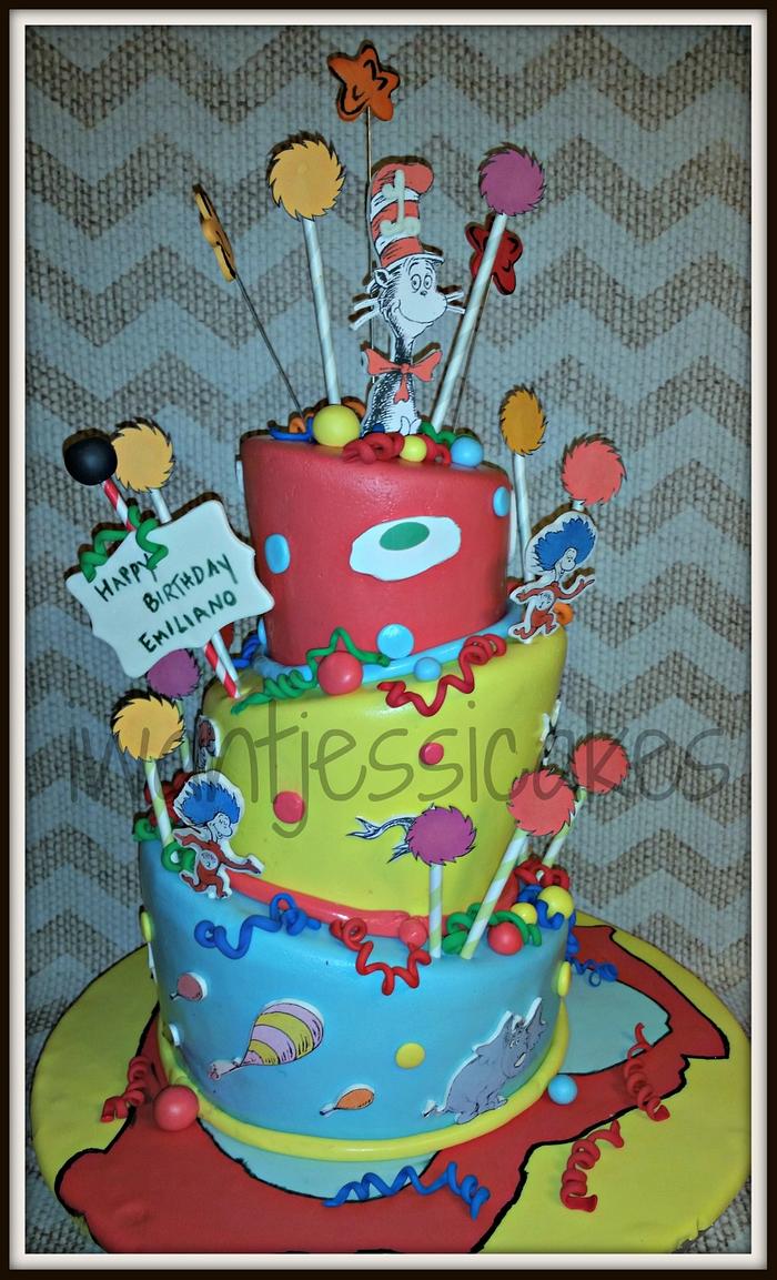 Dr. Seuss cake & smash cake