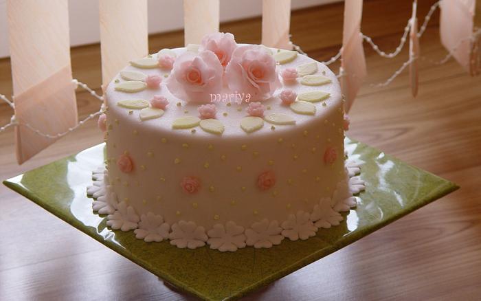 Roses cake