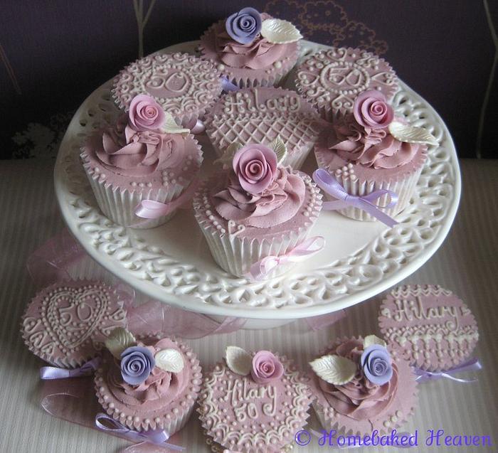 50th birthday cupcakes