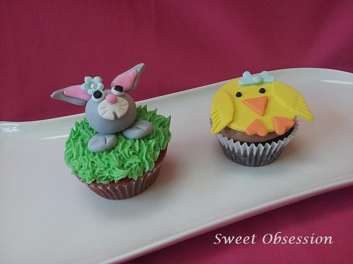 Easter cupcakes.