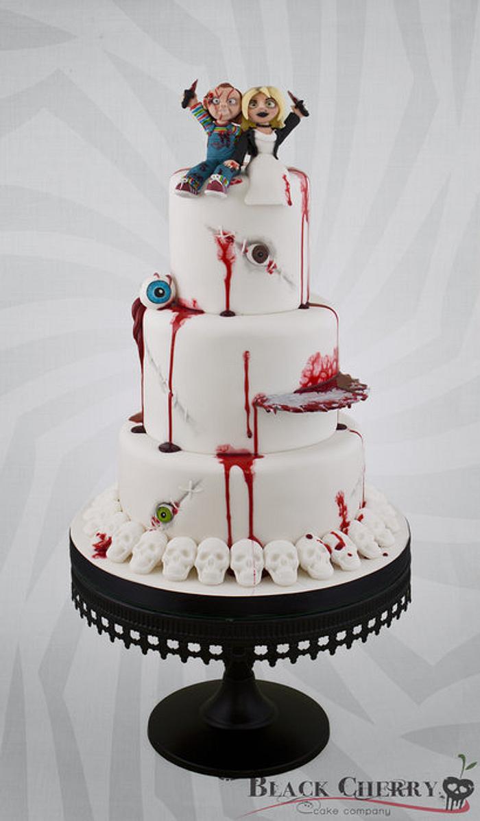 Bride of Chucky Wedding Cake