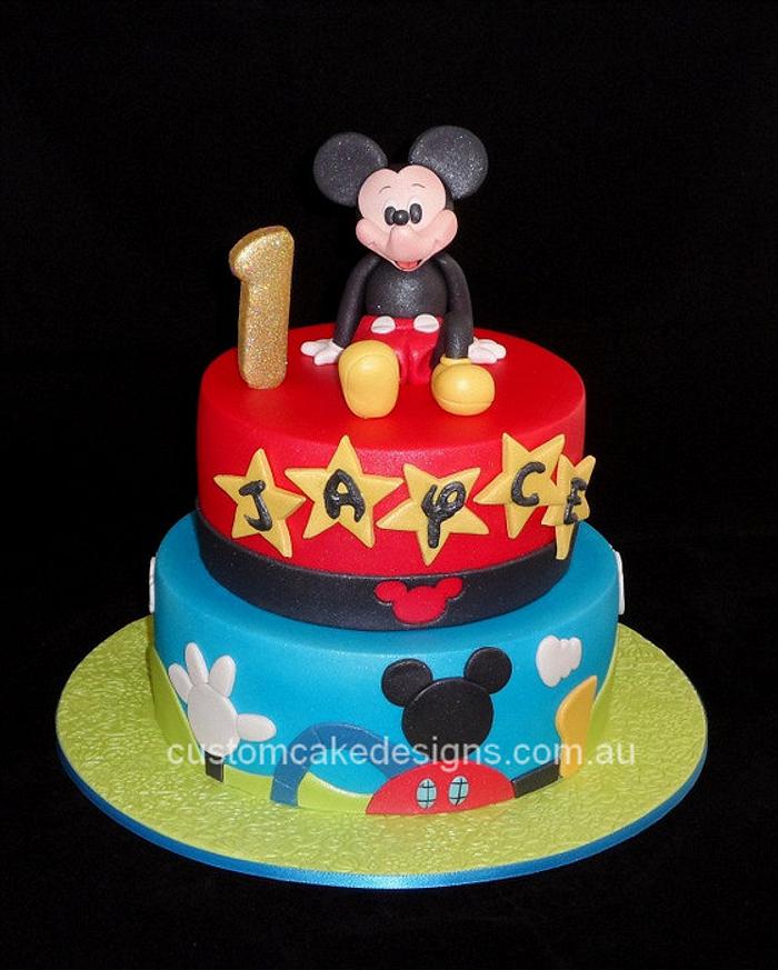 Swing the Teapot - Tulip Bake Shop - mickey mouse tiered cake.jpg