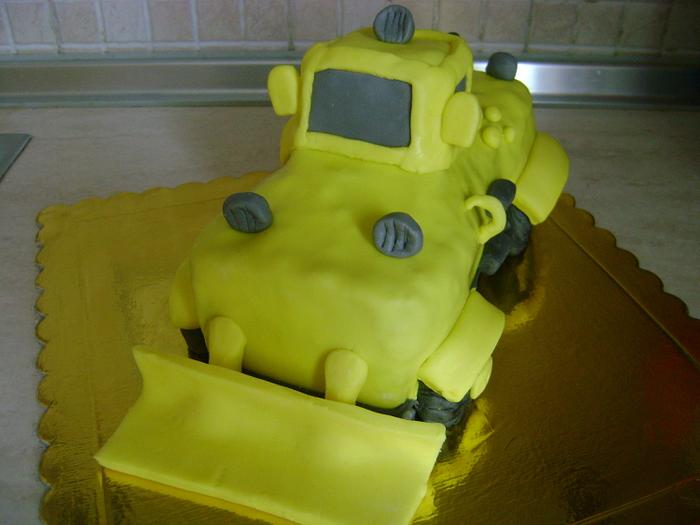 Bulldozer cake