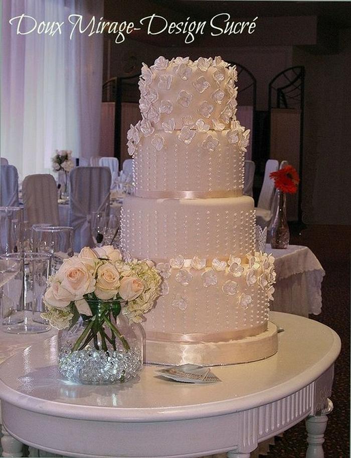 Ivory Wedding cake