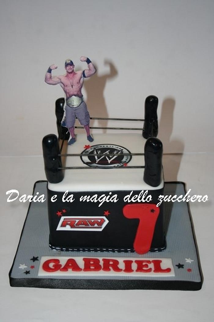 Wrestler John Cena cake