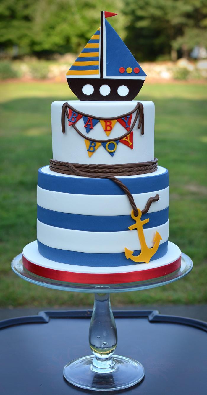 Ahoy! It's a boy Cake!