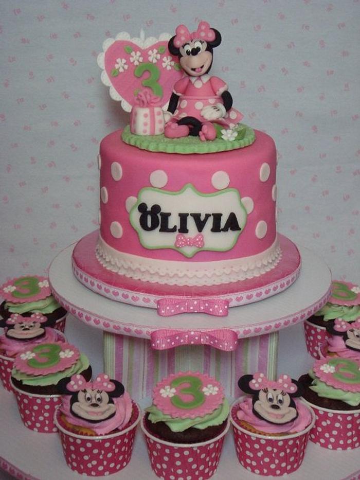 Sweet Minnie Cake and Cupcake Tower