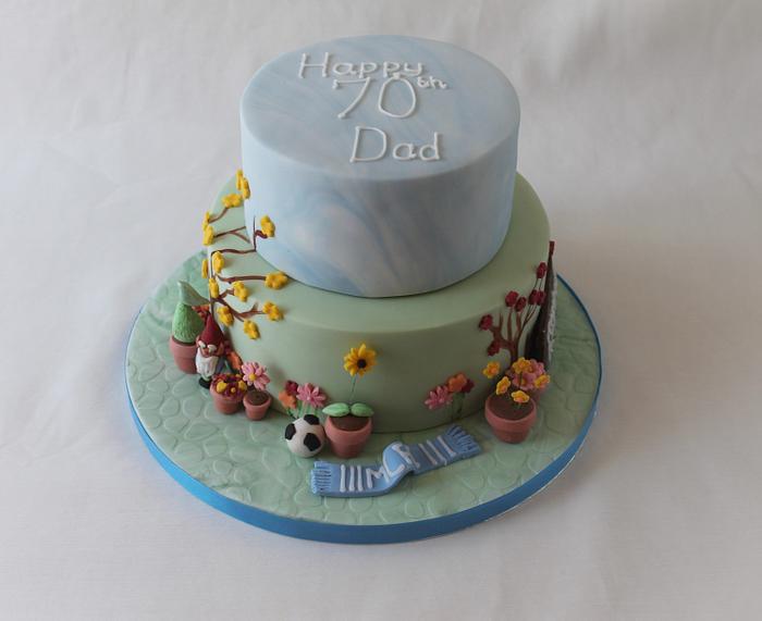 Garden themed cake