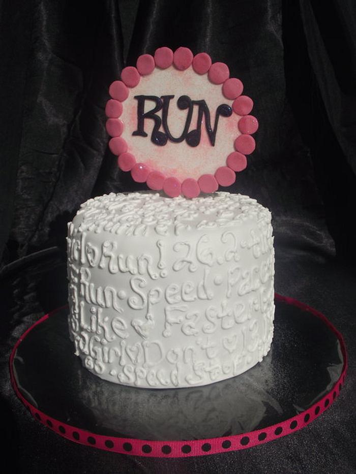 Runner Girl Birthday Cake!