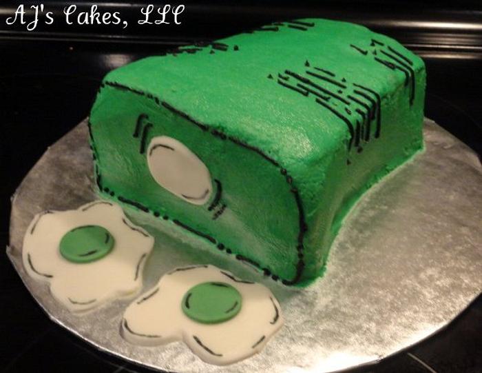 Green Eggs and Ham Cake