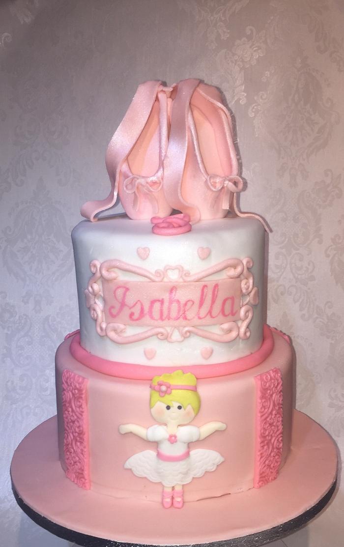 Cute ballerina cake