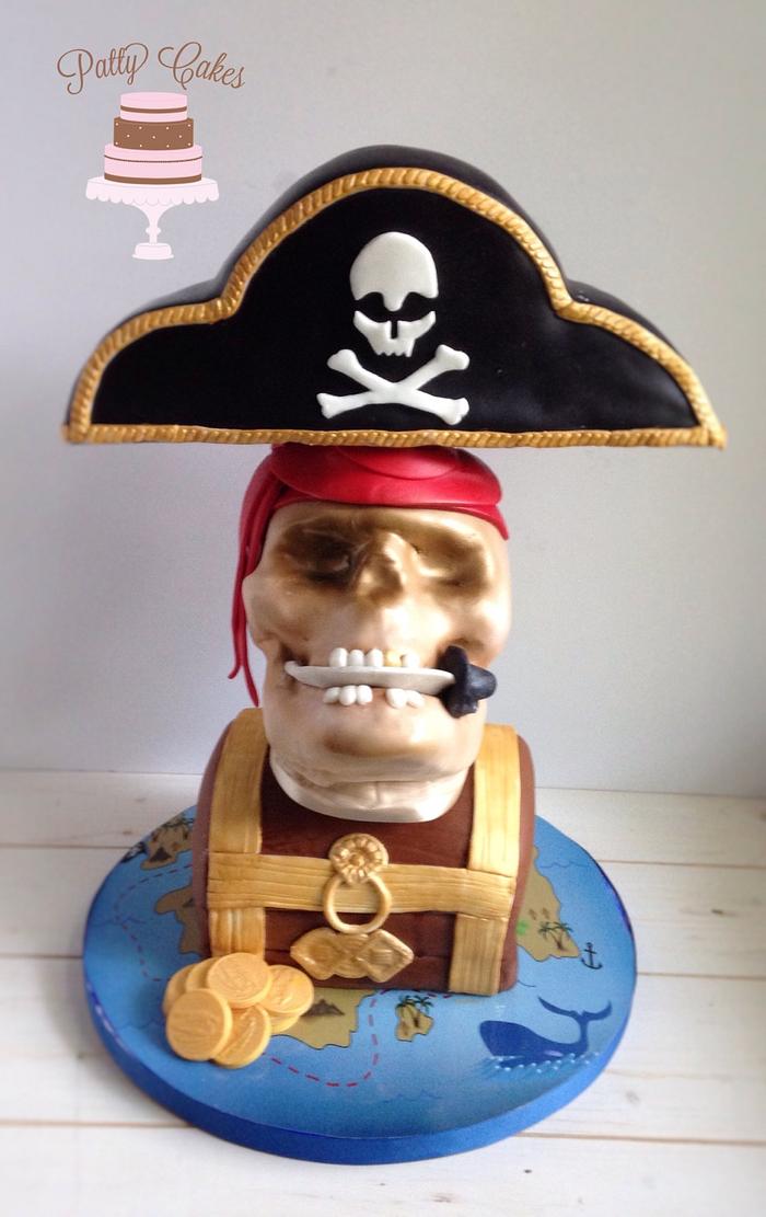 Pirate Skull Cake