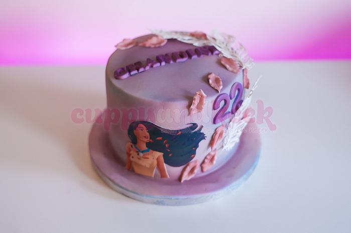 Pocahontas birthday cake