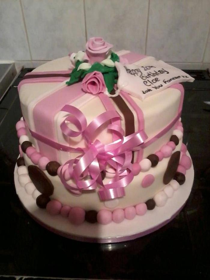2 tier birthday cake