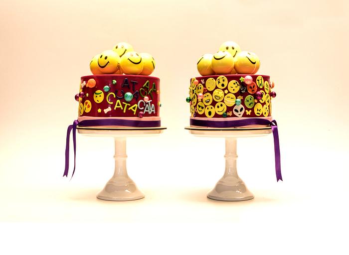 Emoji Cake and Chocolate Balls