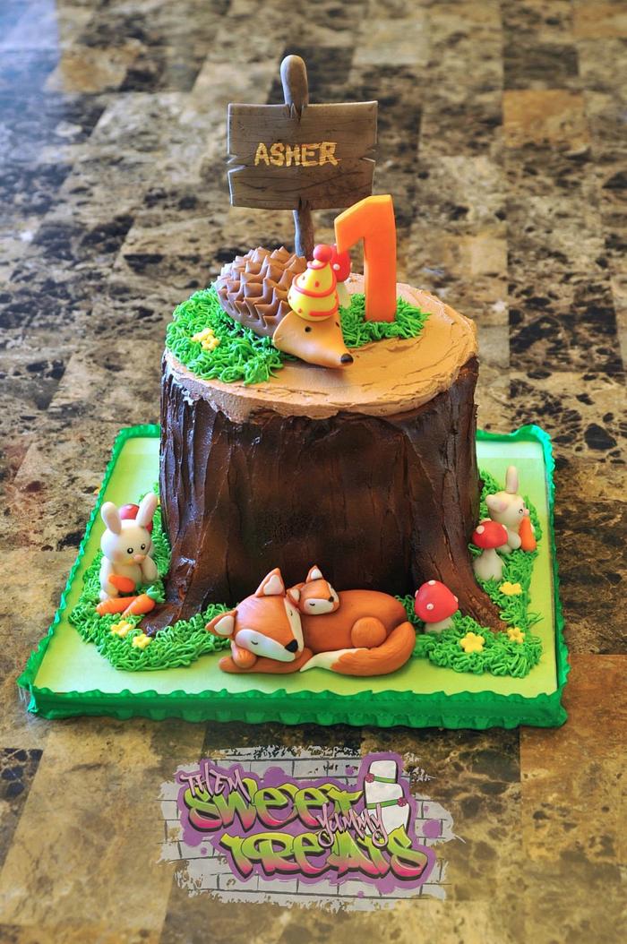 Woodland Theme Cake