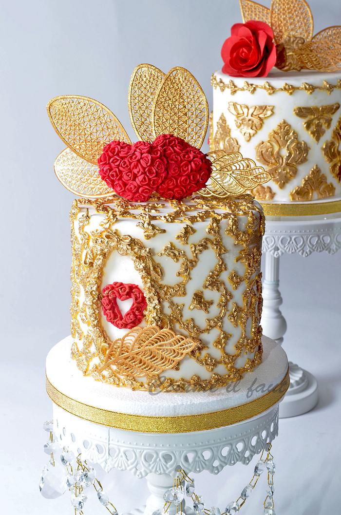 Mini wedding (valentine) cake