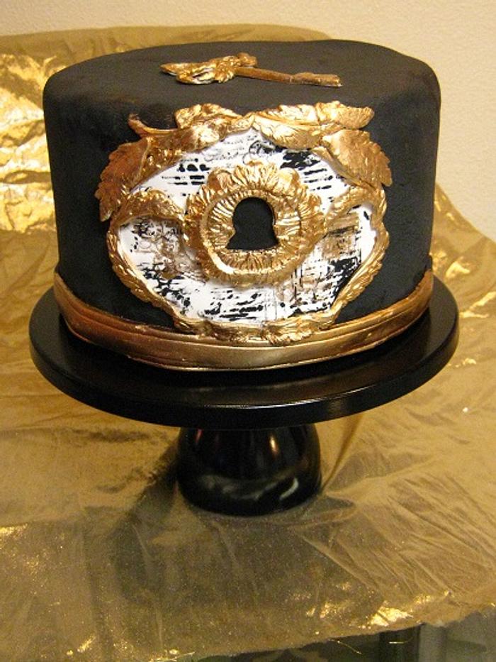 Baroque Keyhole Cake
