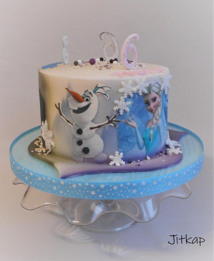 Birthday cake for three children