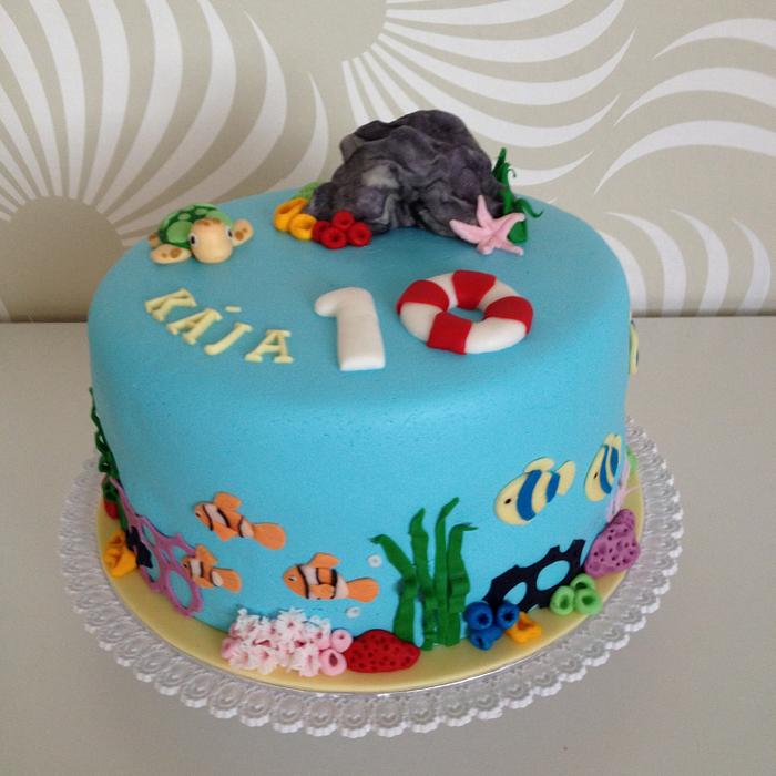 Great Barrier Reef cake