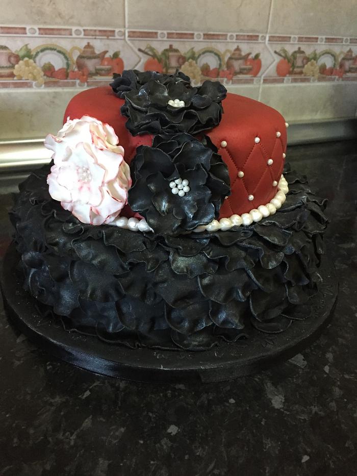 Frilly cake