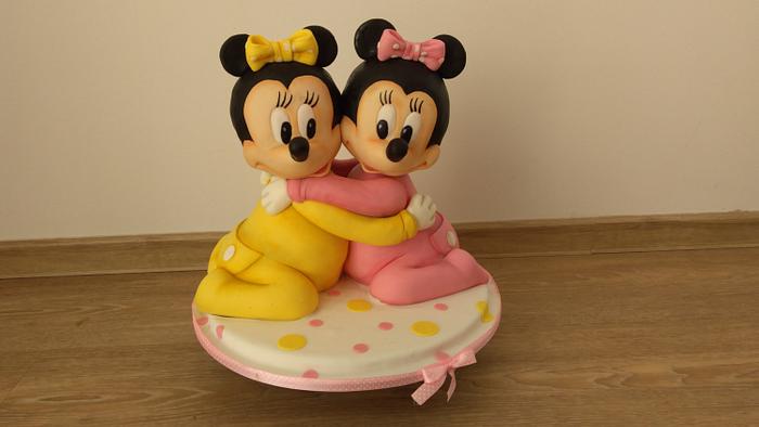 Baby Minnie twins - 3D cake
