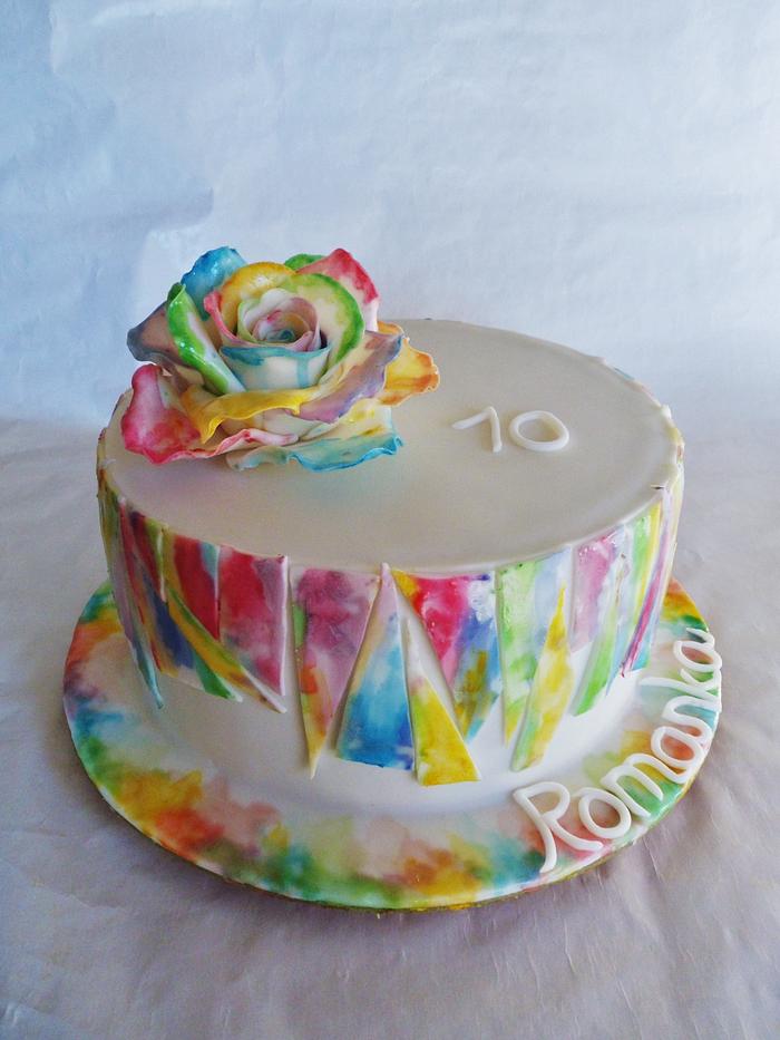 Colour cake