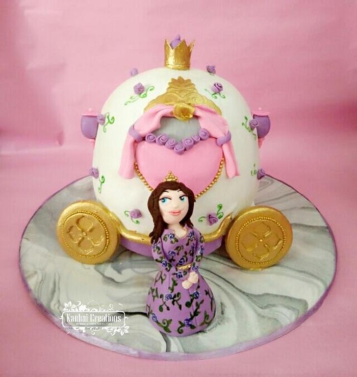 Princess carriage cake