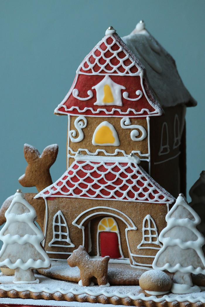 Christmas gingerbread house