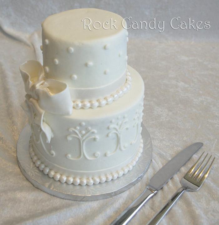 Mini Wedding Cake for Engagement Party