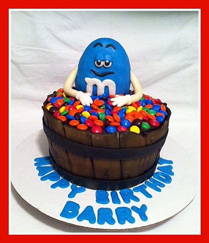 M&M themed Birhday CAke