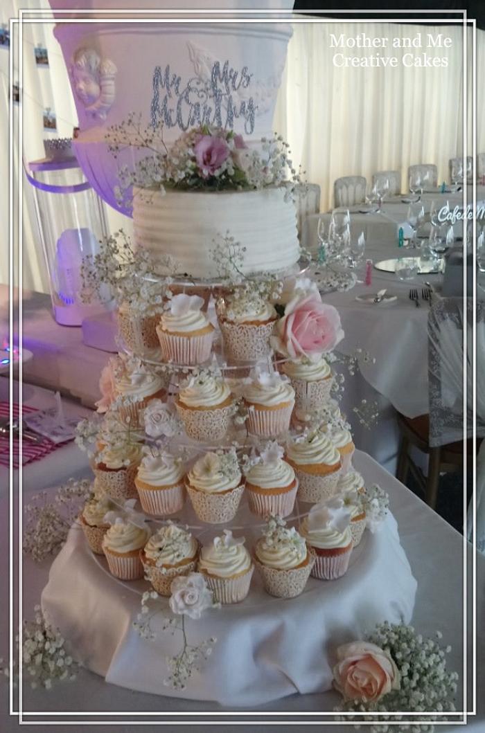 Cupcake wedding tower 