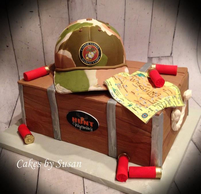 Ammunition box and hunting cap