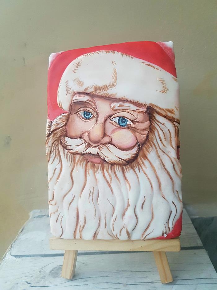 Santa sugar cookie