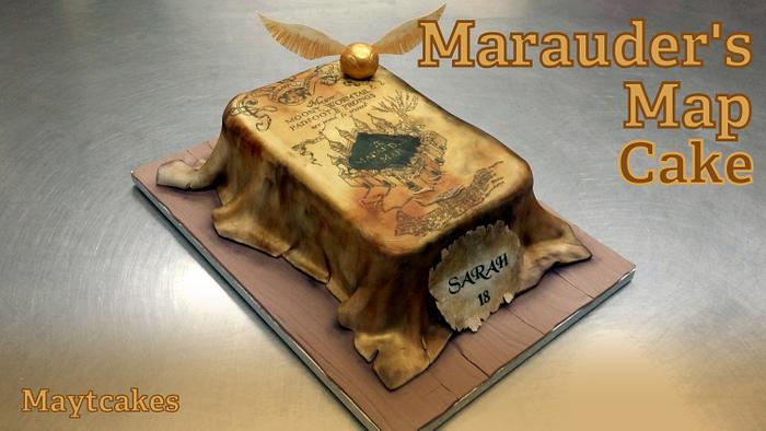 Marauder's Map Cake