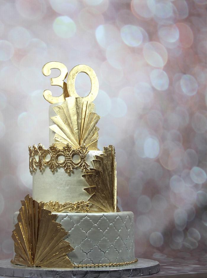 30th great gatsby cake
