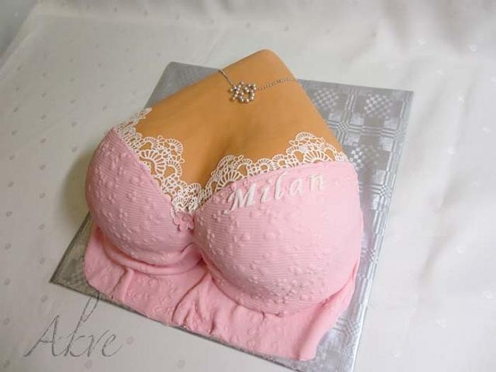 Decent breast - Decorated Cake by akve - CakesDecor