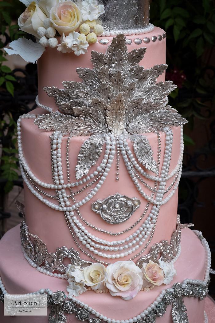 Baroque meets Bohemian Chic Wedding Cake