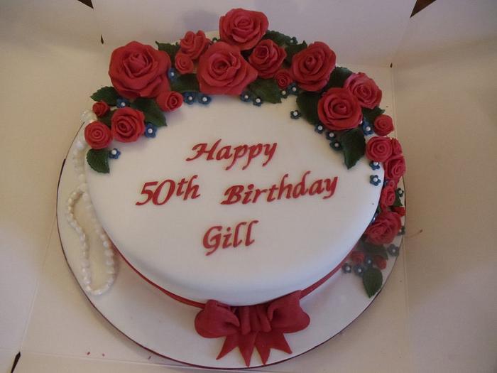 Best of British 50th Birthday Cake