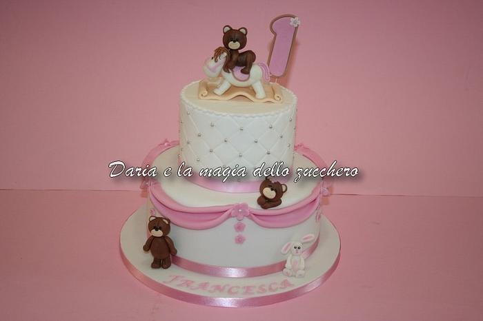 teddy bears cake