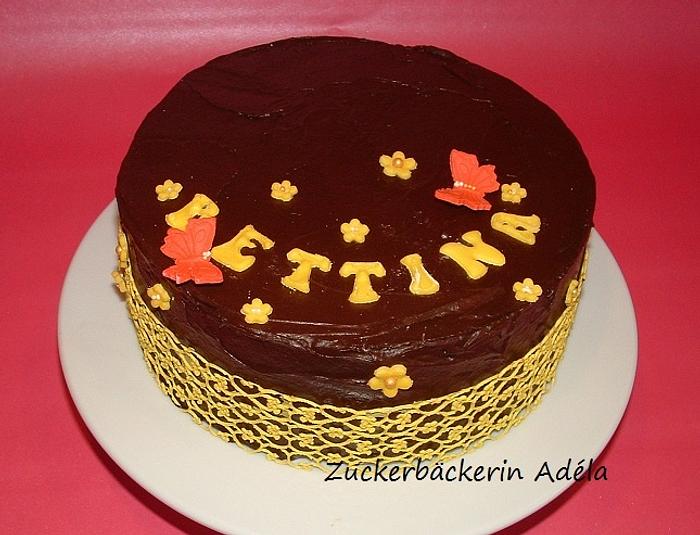 Chocolate cake with Magic Decor