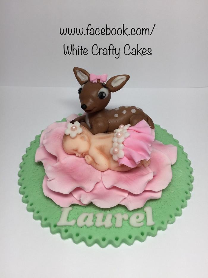 edible, sleeping baby Girl cake topper Birthday Christening Baby Shower |  eBay