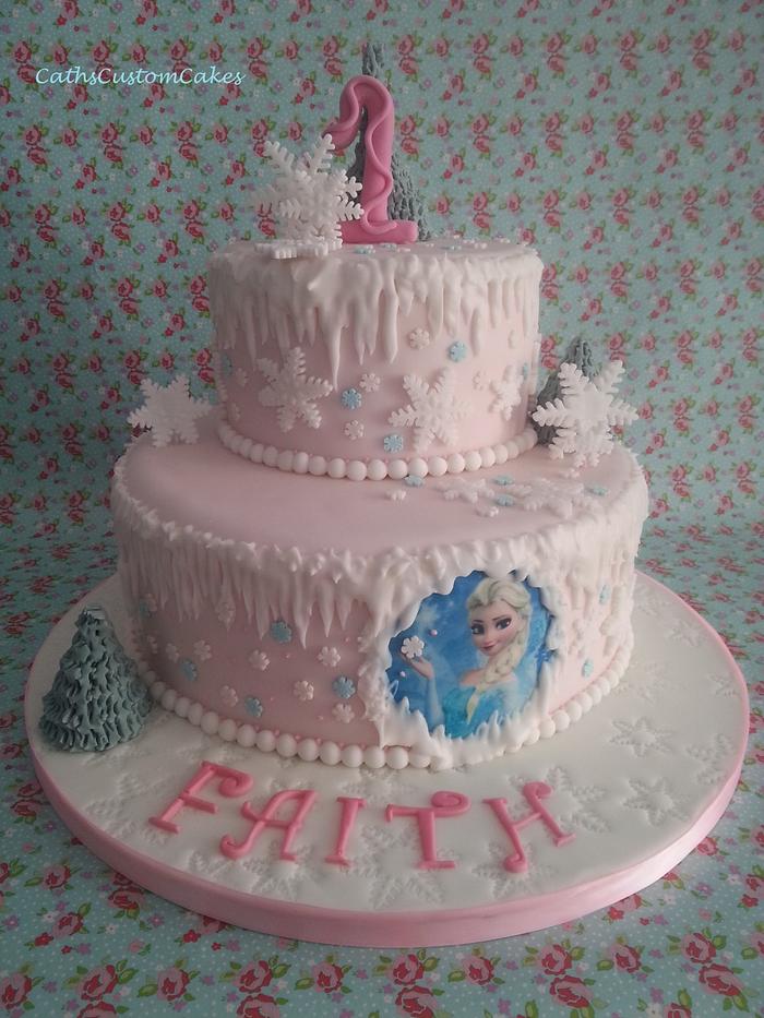 Order Anna and Elsa frozen themed birthday cakes | Gurgaon Bakers